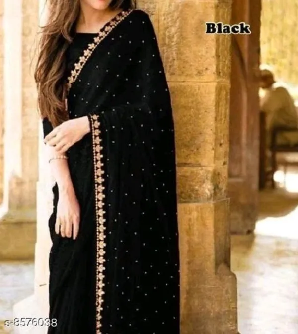 Fashion_Day_Self_Design_And_Embellished_Fashion_Georgette_Saree_With_Unstitched_Blouse_(Black)