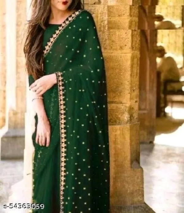 Fashion_Day_Self_Design_And_Embellished_Fashion_Georgette_Saree_With_Unstitched_Blouse_(Green)