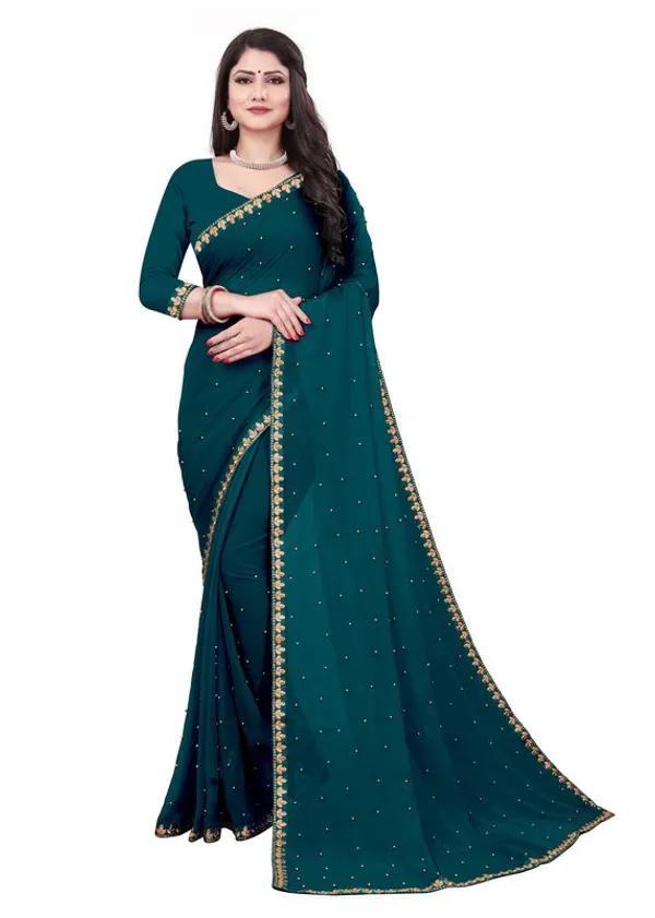 Fashion_Day_Self_Design_Fashion_Georgette_Saree_With_Unstitched_Blouse_(Light_Blue)