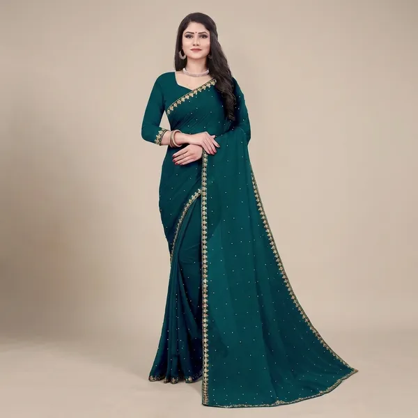 Fashion_Day_Self_Design_Fashion_Georgette_Saree_With_Unstitched_Blouse_(Light_Blue)
