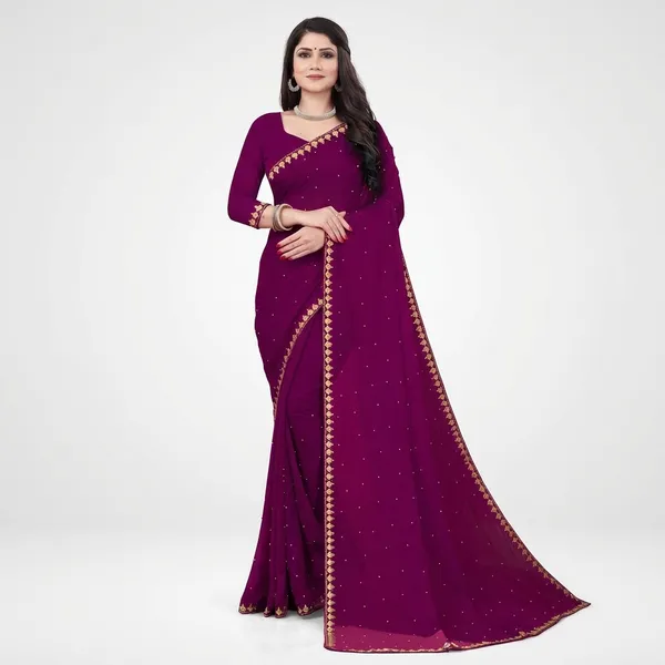 Fashion_Day_Self_Design_Fashion_Georgette_Saree_With_Unstitched_Blouse_(Pink)