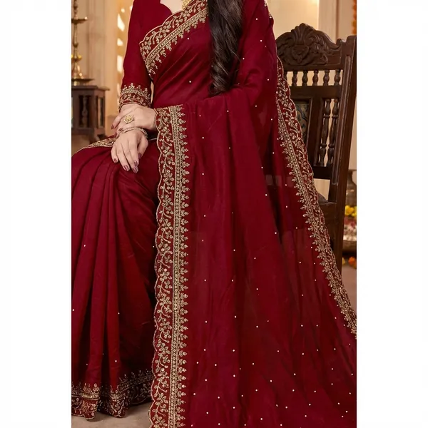 Fashion_Day_Embroidered_Fashion_Georgette_Saree_With_Unstitched_Blouse_(Maroon)