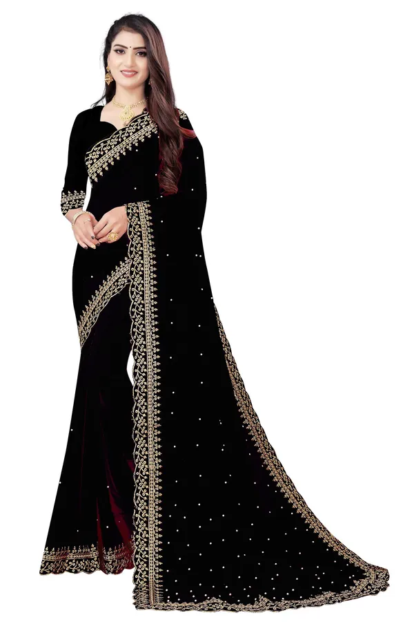 Fashion_Day_Embroidered_Fashion_Georgette_Saree_With_Unstitched_Blouse_(Black)