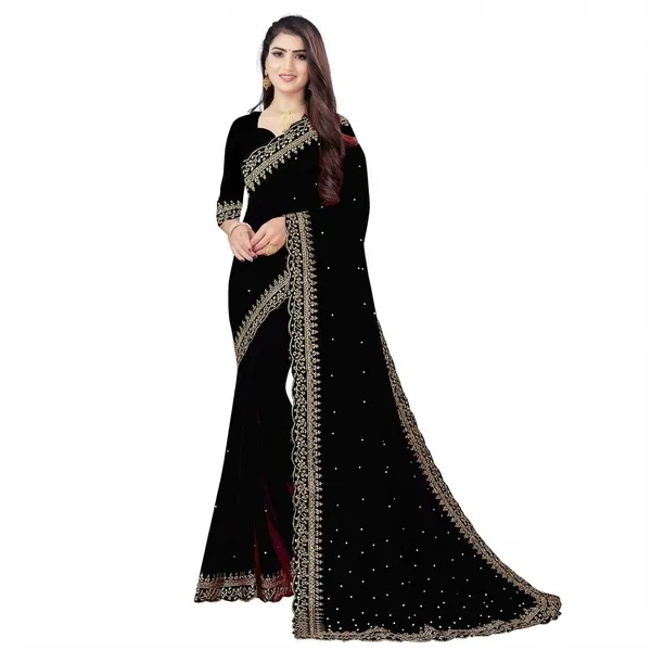 Fashion_Day_Embroidered_Fashion_Georgette_Saree_With_Unstitched_Blouse_(Black)