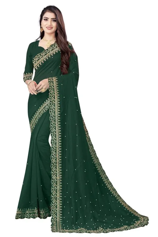 Fashion_Day_Embroidered_Fashion_Georgette_Saree_With_Unstitched_Blouse_(Dark_Green)
