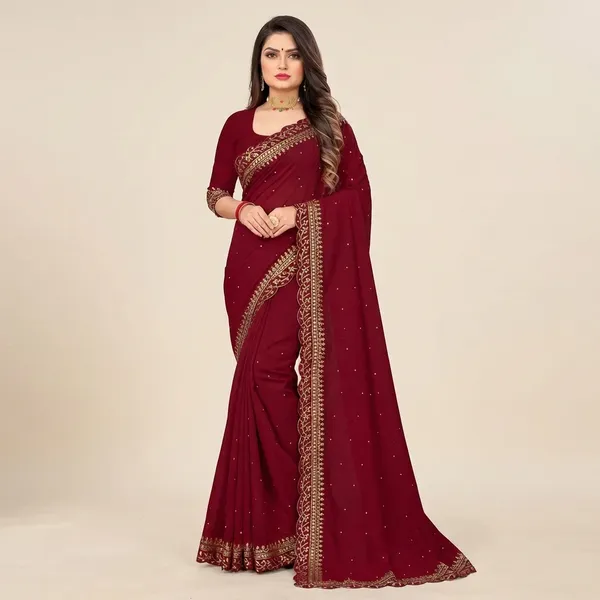 Fashion_Day_Embroidered_Fashion_Georgette_Saree_With_Unstitched_Blouse_(Maroon)