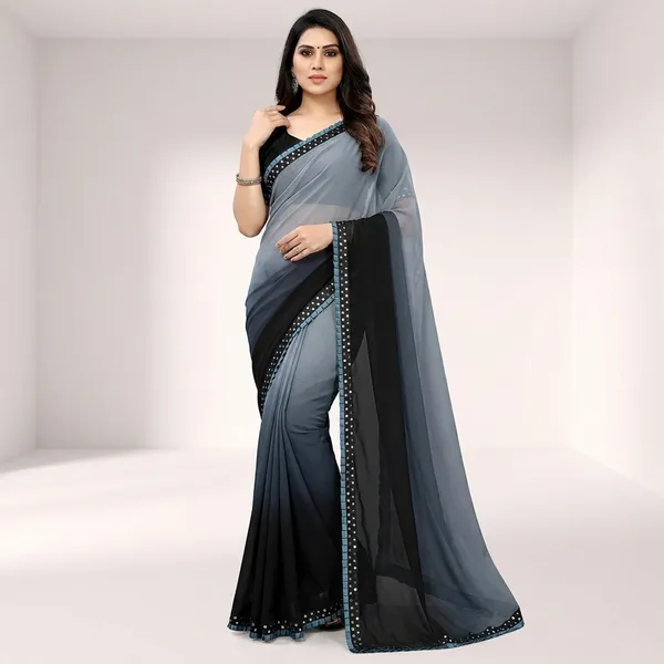Fashion_Day_Self_Design_Fashion_Georgette_Saree_With_Unstitched_Blouse_(Grey_And_Black)