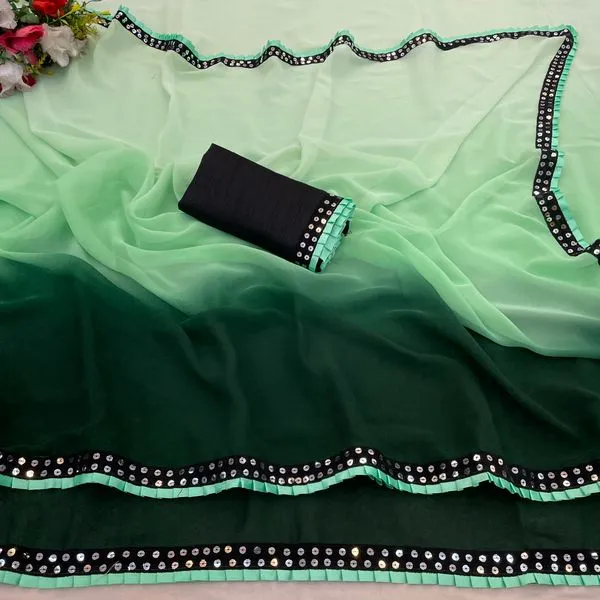 Fashion_Day_Self_Design_Fashion_Georgette_Saree_With_Unstitched_Blouse_(Green)