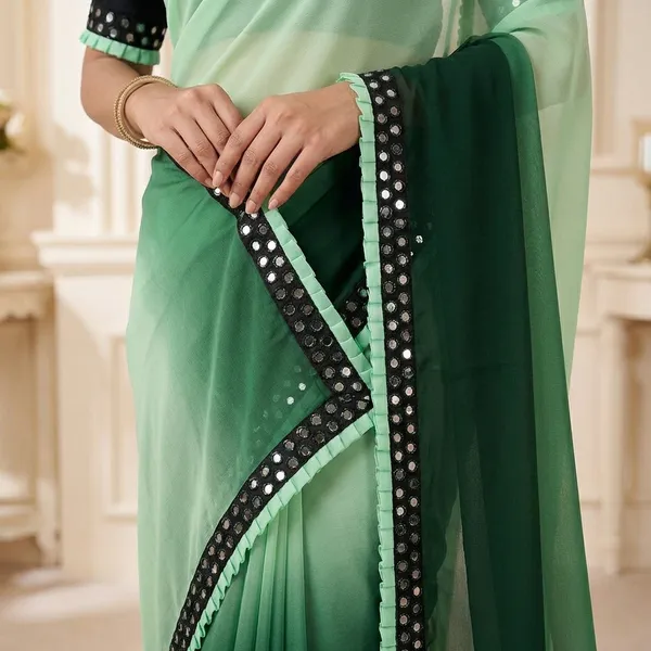 Fashion_Day_Self_Design_Fashion_Georgette_Saree_With_Unstitched_Blouse_(Green)