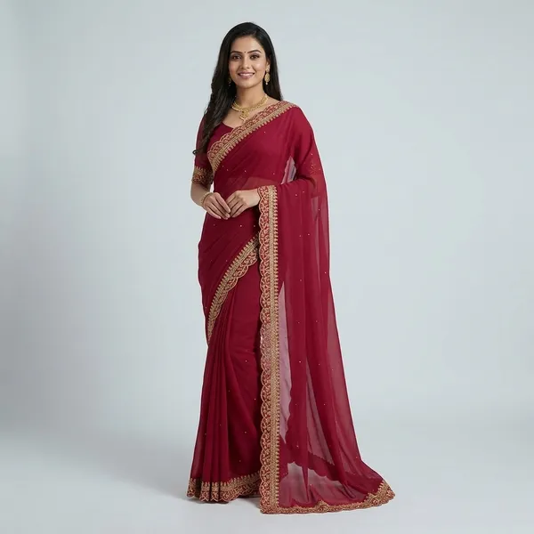Fashion_Day_Embroidered_Fashion_Georgette_Saree_With_Unstitched_Blouse_(Maroon)