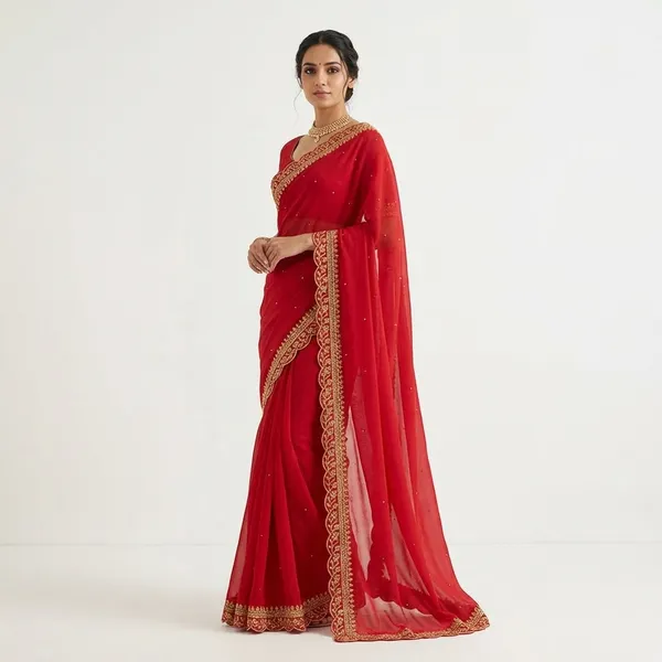 Fashion_Day_Embroidered_Fashion_Georgette_Saree_With_Unstitched_Blouse_(Red)