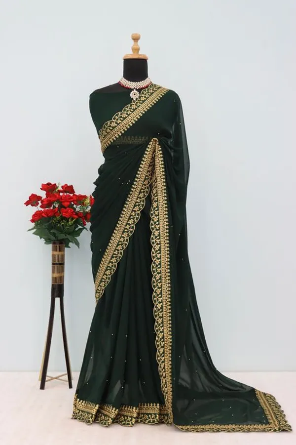 Fashion_Day_Embroidered_Fashion_Georgette_Saree_With_Unstitched_Blouse_(Dark_Green)