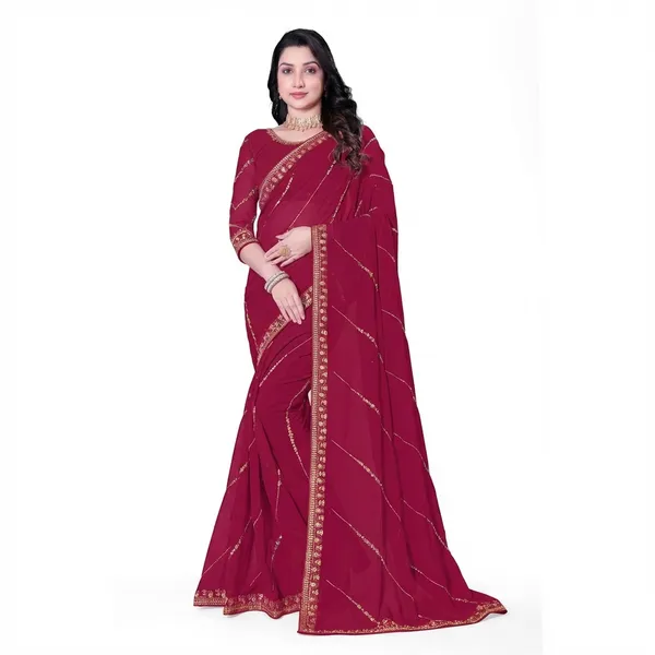 Fashion_Day_Embroidered_Bollywood_Georgette_Saree_(Red)