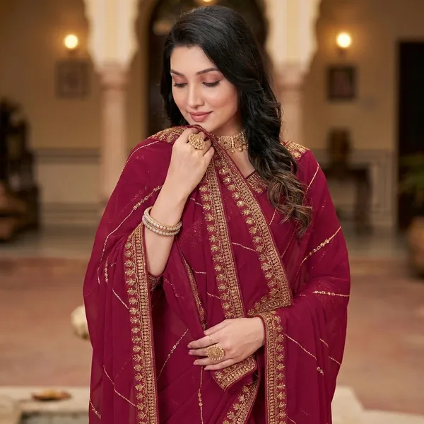 Fashion_Day_Embroidered_Bollywood_Georgette_Saree_(Red)