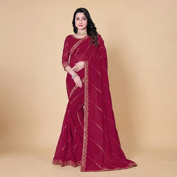 Fashion_Day_Embroidered_Bollywood_Georgette_Saree_(Red)