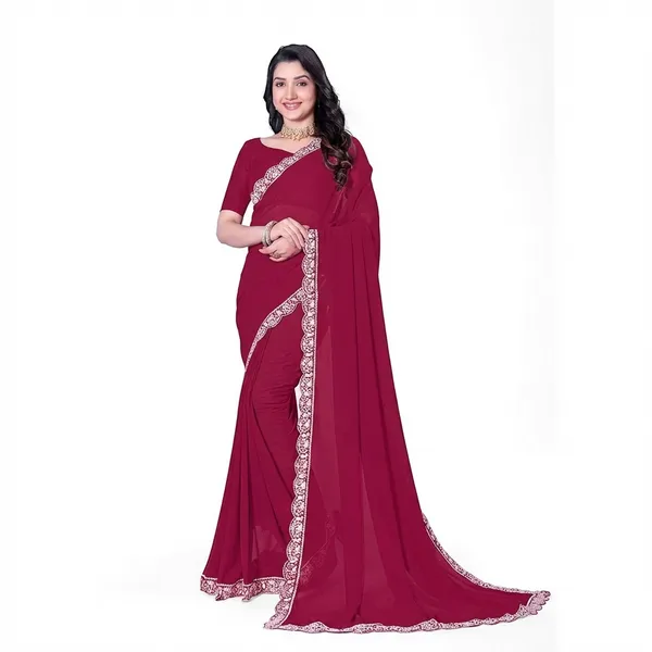 Fashion_Day_Embroidered_Bollywood_Georgette_Saree_(Maroon)