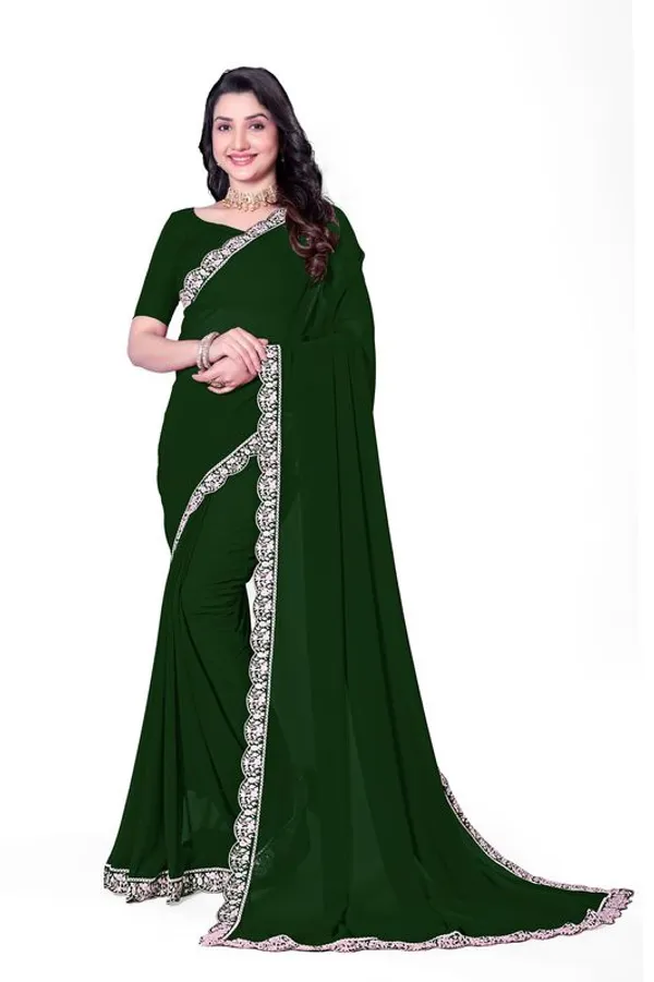 Fashion_Day_Embroidered_Bollywood_Georgette_Saree_(Dark_Green)