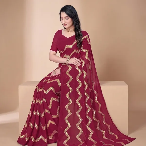 Fashion_Day_Self_Design_Bollywood_Georgette_Saree_(Red)