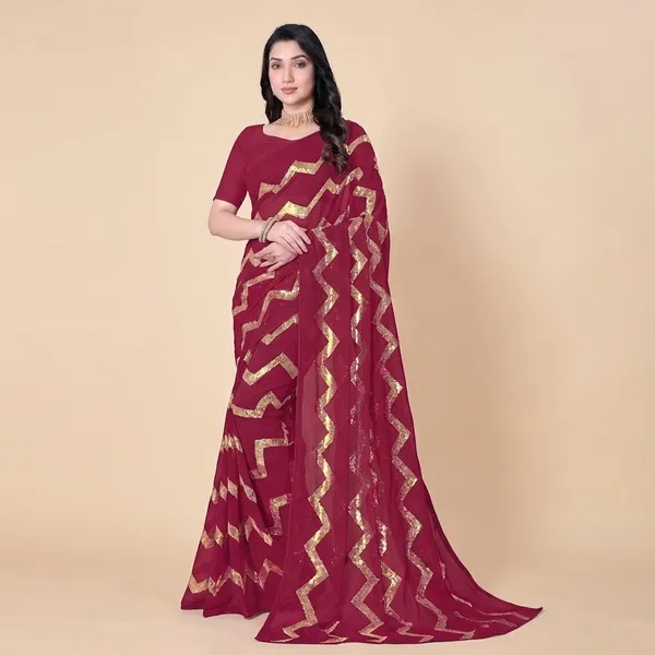 Fashion_Day_Self_Design_Bollywood_Georgette_Saree_(Red)