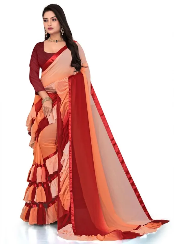 Fashion_Day_Self_Design_Bollywood_Georgette_Saree_(Maroon)