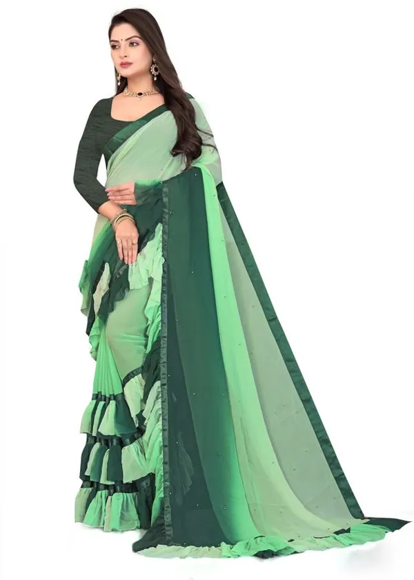 Fashion_Day_Self_Design_Bollywood_Georgette_Saree_(Dark_Green)