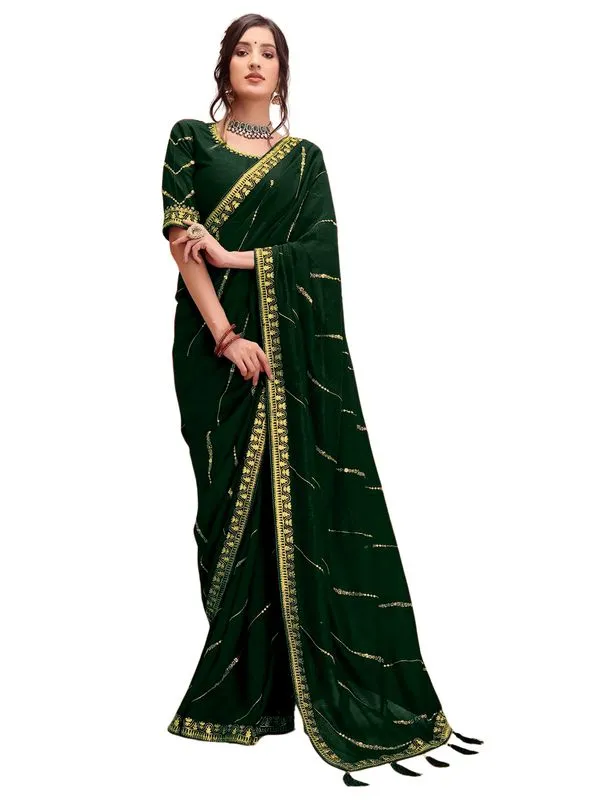 Fashion_Day_Embroidered_Bollywood_Georgette_Saree_(Dark_Green)