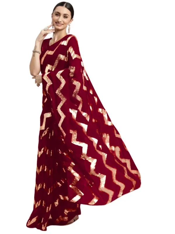 Fashion_Day_Embroidered_Bollywood_Georgette_Saree_(Maroon)
