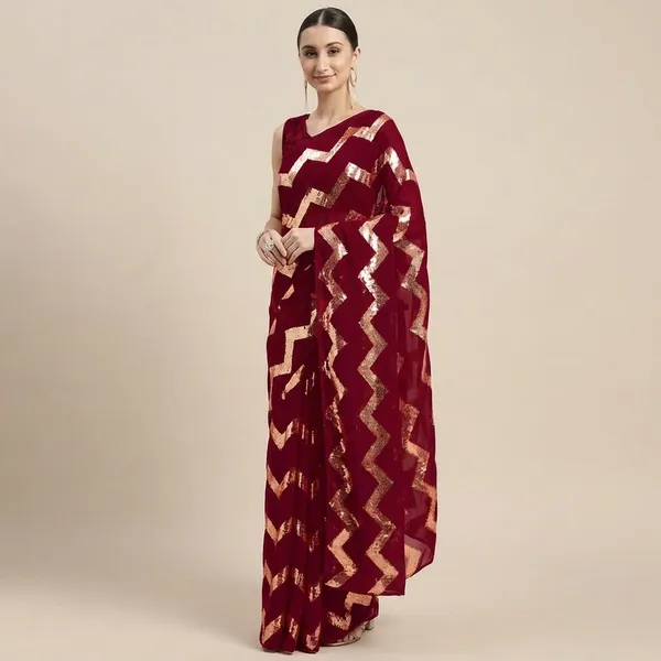 Fashion_Day_Embroidered_Bollywood_Georgette_Saree_(Maroon)