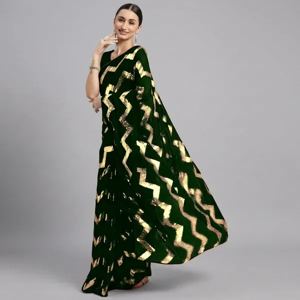 Fashion_Day_Embroidered_Bollywood_Georgette_Saree_(Dark_Green)