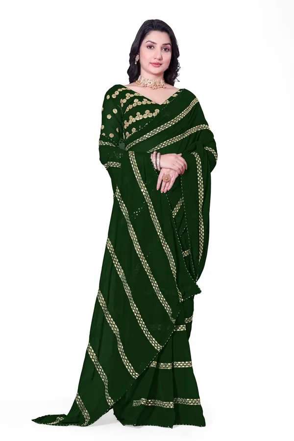 Fashion_Day_Embroidered_Bollywood_Georgette_Saree_(Dark_Green)