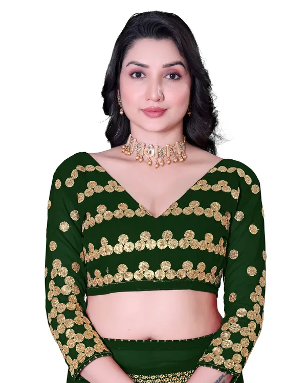 Fashion_Day_Embroidered_Bollywood_Georgette_Saree_(Dark_Green)