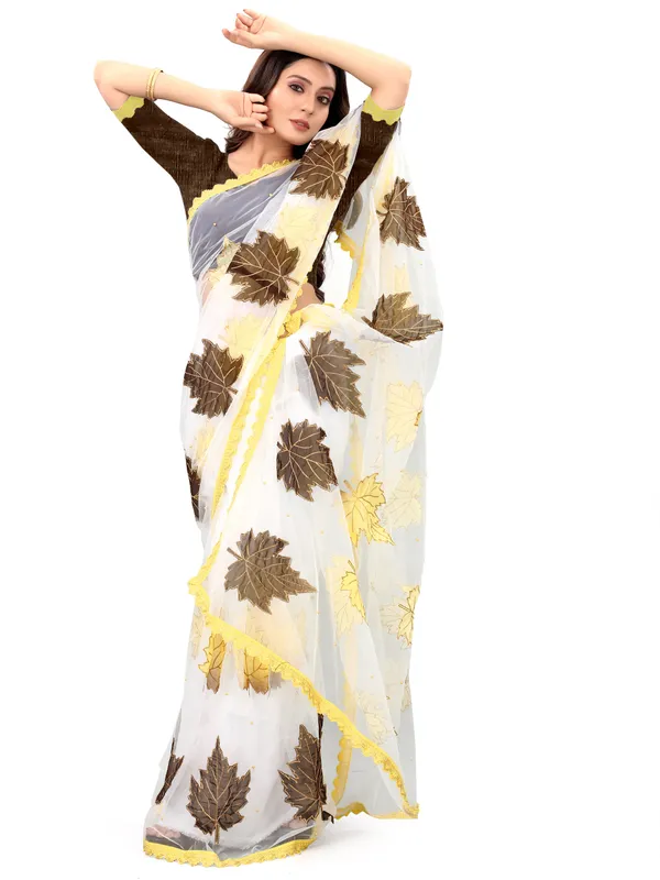 Fashion_Day_Self_Design_Bollywood_Net_Saree_(White)
