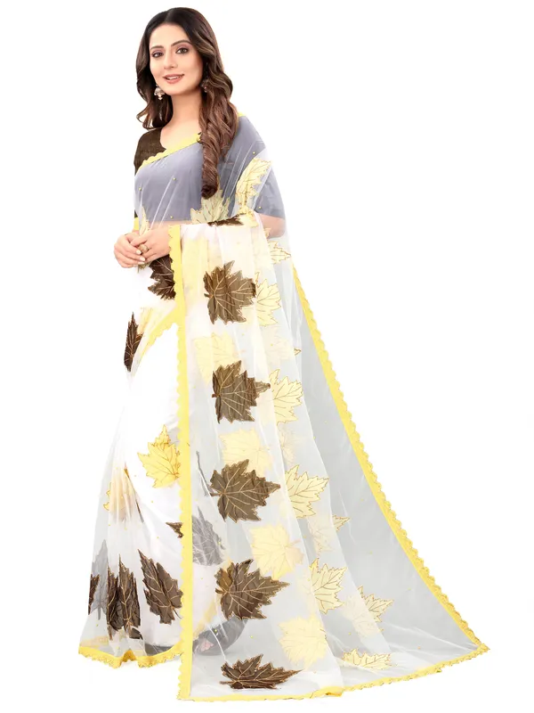 Fashion_Day_Self_Design_Bollywood_Net_Saree_(White)