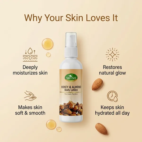 Srysh_Herbals_Honey_And_Almond_Body_Lotion
