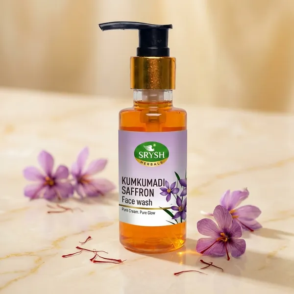 Srysh_Herbals_Kumkumadi_Saffron_Face_Wash