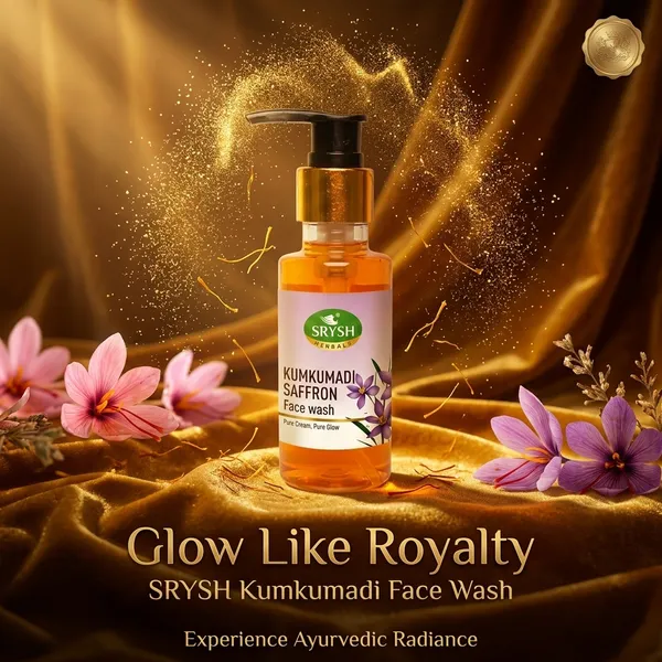 Srysh_Herbals_Kumkumadi_Saffron_Face_Wash