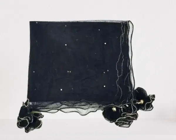 Black_Premium_Net_Dupatta_For_Women
