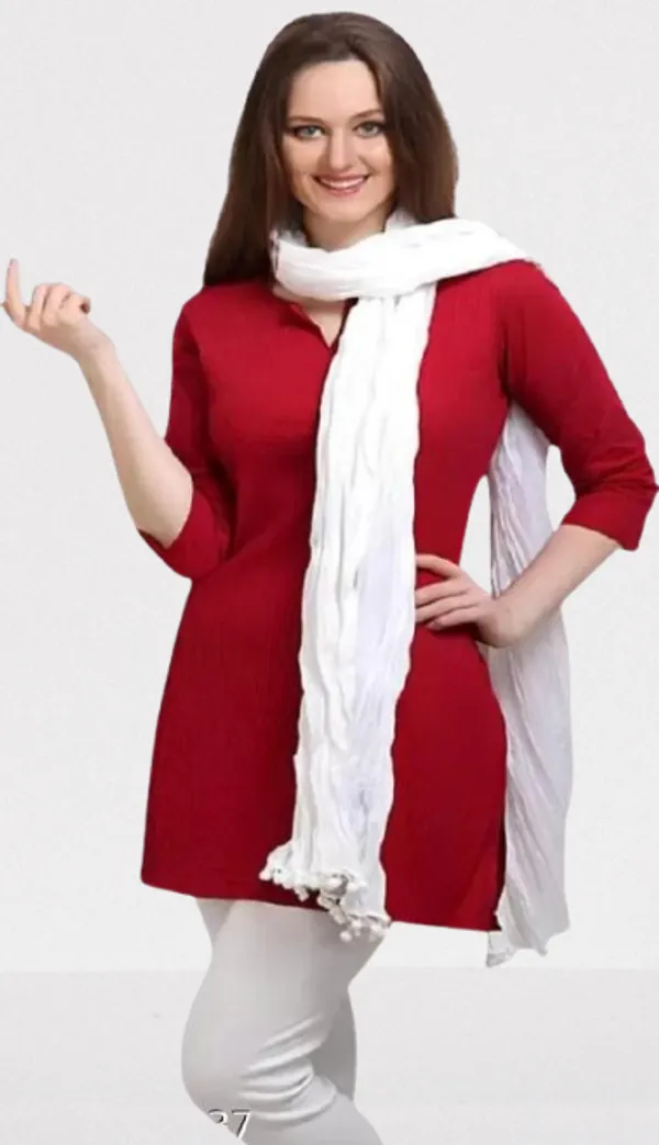 White_Premium_Cotton_Dupatta_For_Women
