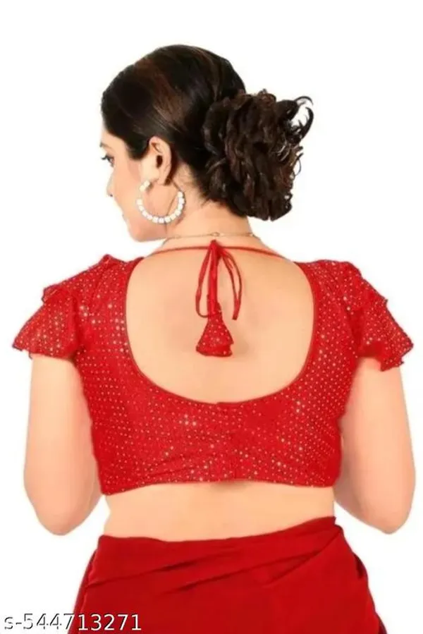 Red_Premium_Readymade_Blouse_For_Women