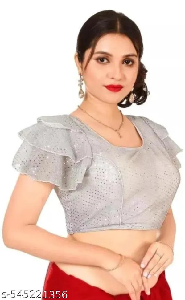 Silver_Premium_Readymade_Blouse_For_Women