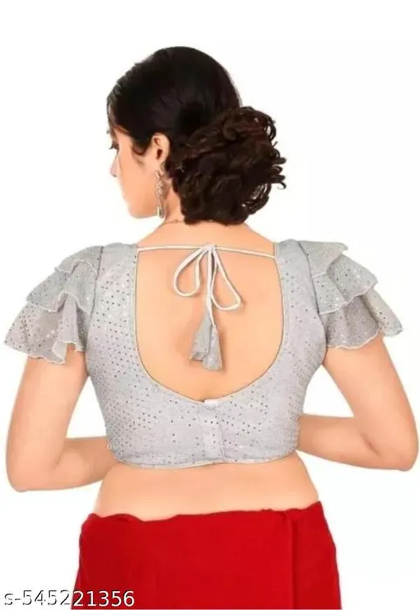Silver_Premium_Readymade_Blouse_For_Women