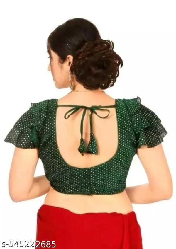 Green_Premium_Readymade_Blouse_For_Women