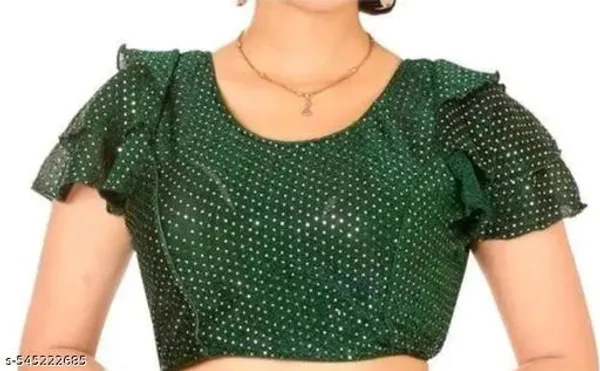 Green_Premium_Readymade_Blouse_For_Women