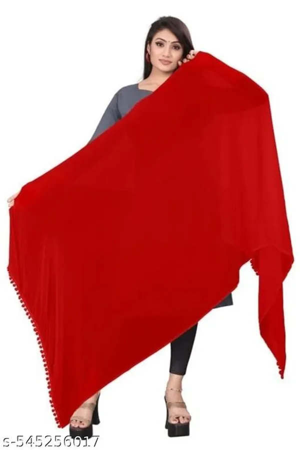 Red_And_White_Premium_Ciffon_Dupatta_Combo_For_Women
