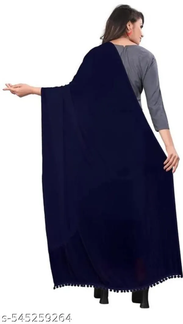 Navy_And_Black_Premium_Ciffon_Dupatta_Combo_For_Women_Pack_Of_2