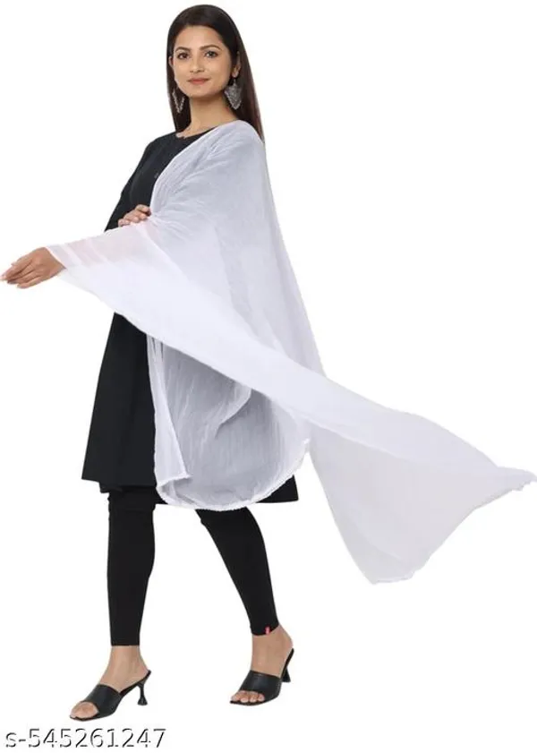 Yellow_And_White_Premium_Cotton_Dupatta_Combo_For_Women_Pack_Of_2