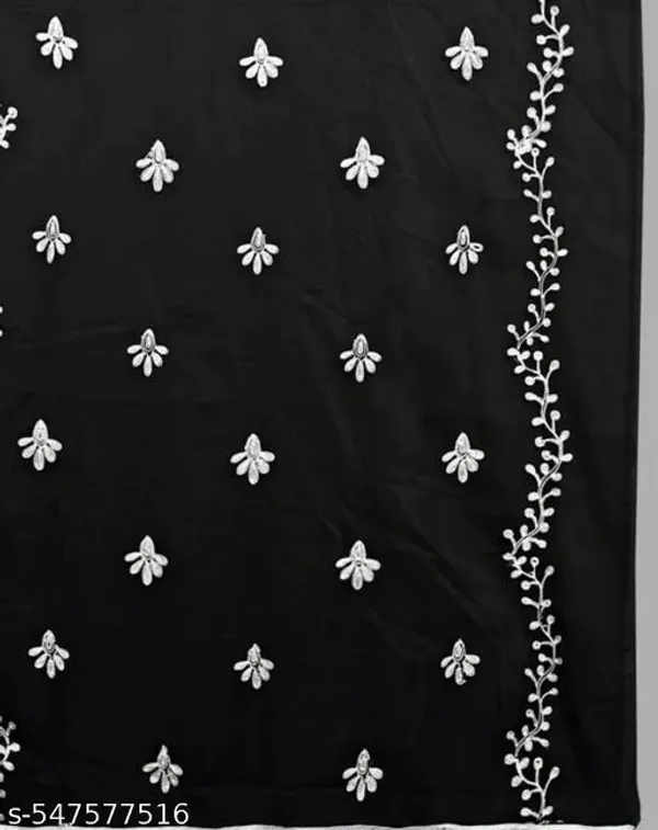 Black_Premium_Ciffon_Embroiderd_Dupatta_For_Women