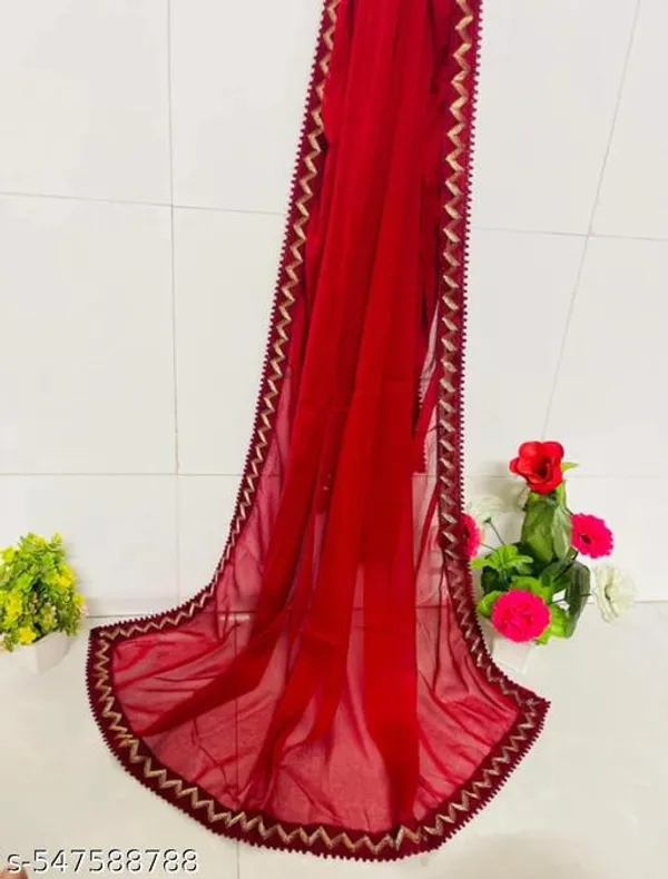 Red_Premium_Chiffon_Dupatta_For_Women