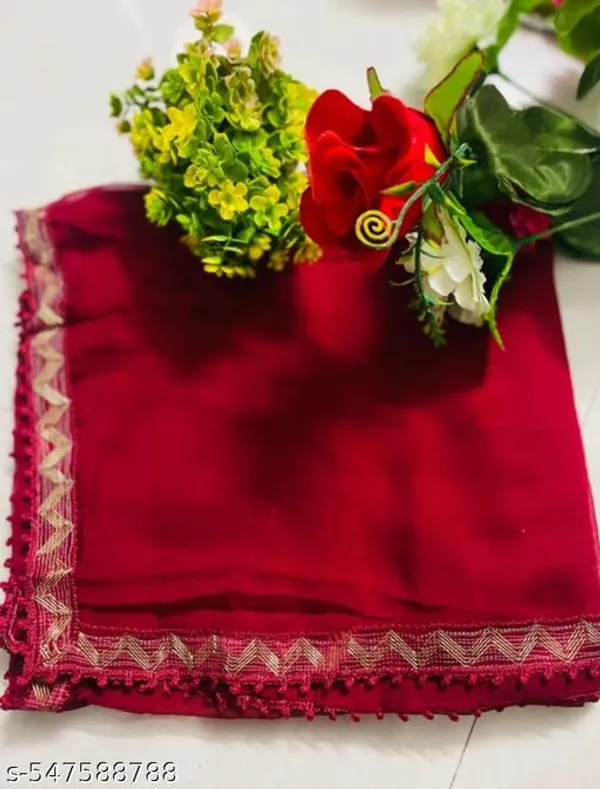 Red_Premium_Chiffon_Dupatta_For_Women