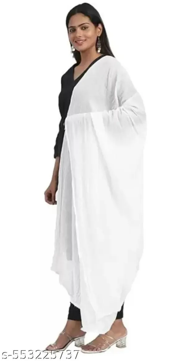 White_Premium_Cotton_Dupatta_For_Women